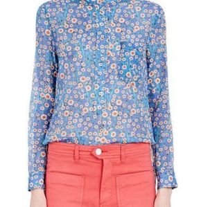 Isabel Marant Etoile Blue  Floral Brenda Blouse